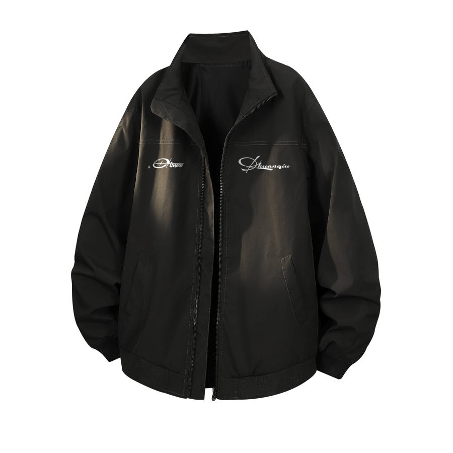 HUANQIU Jackets Unisex Stand Collar Moderate