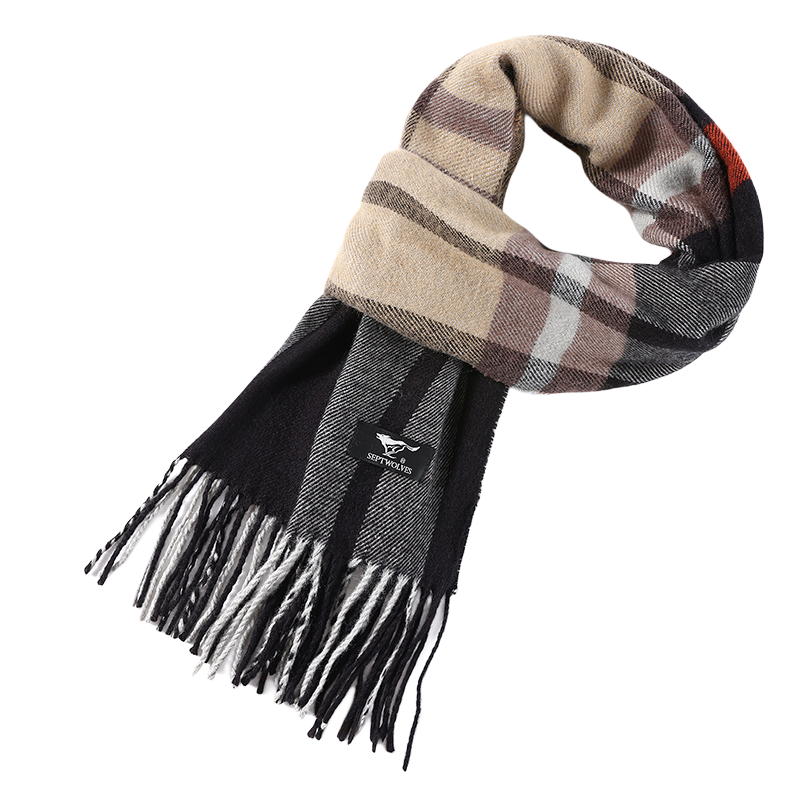 SEPTWOLVES SEPTWOLVES 100% Acrylic Knit Scarves Unisex