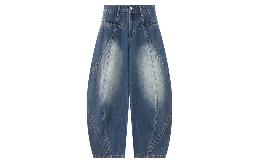 F426 F426 Jeans Unisex Dark Blue Moderate Scimitar Pants