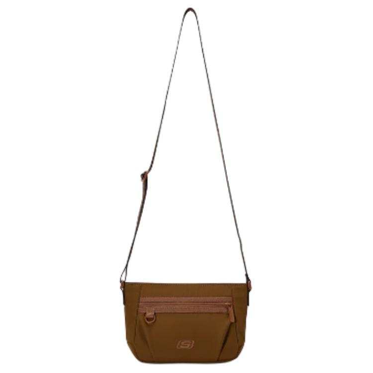 Skechers Casual Minimalist Style Shoulder Bag Unisex Dark Brown