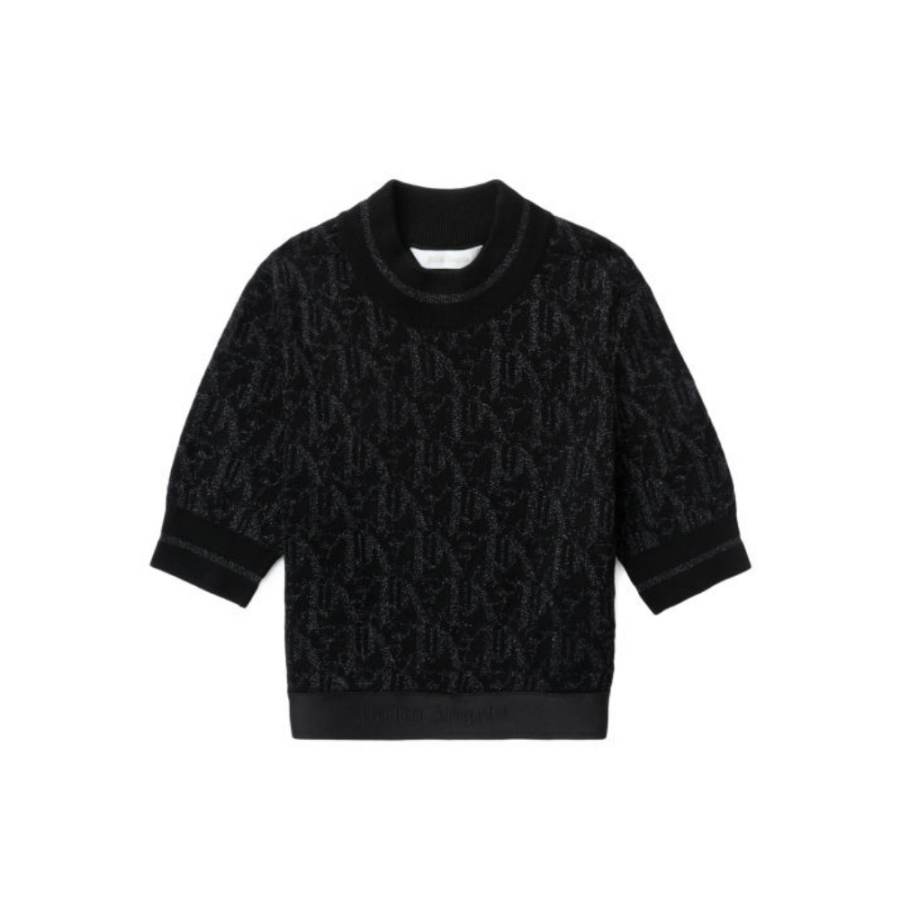 PALM ANGELS Knitwear Women's Black Half Turtleneck Moderate