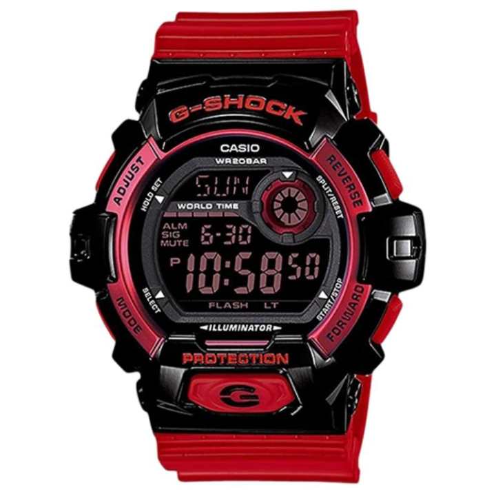 CASIO CASIO 8900 Collection 200m Waterproof Quartz Movement Resin Strap Watch Men's Watches Black Dial