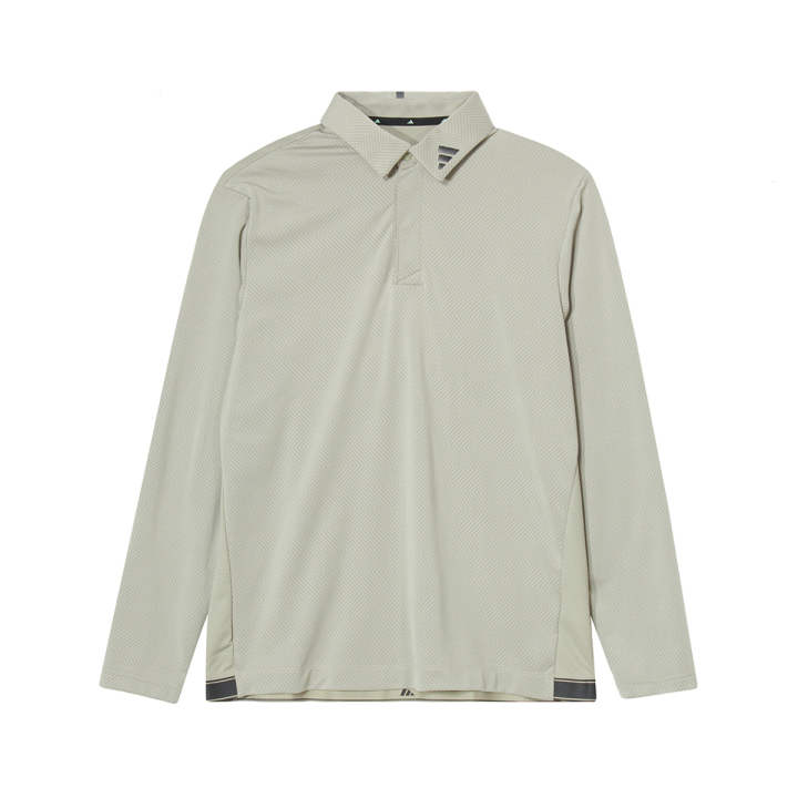 Adidas Adidas Golf Clothing Men's Light Sesame Taupe Lapel Moderate