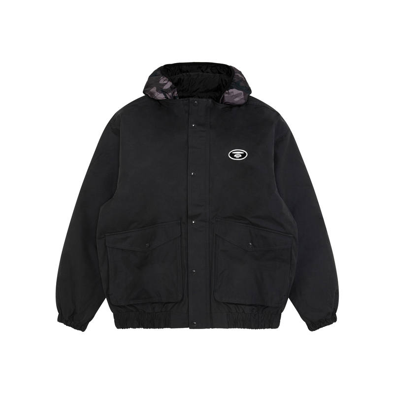 Aape Aape logo-patch hooded jacket