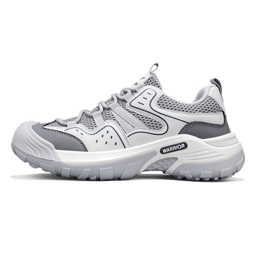 WARRIOR Casual Shoes Men's Low Top Light Gray Dark Gray/Beige Black/Black Brown