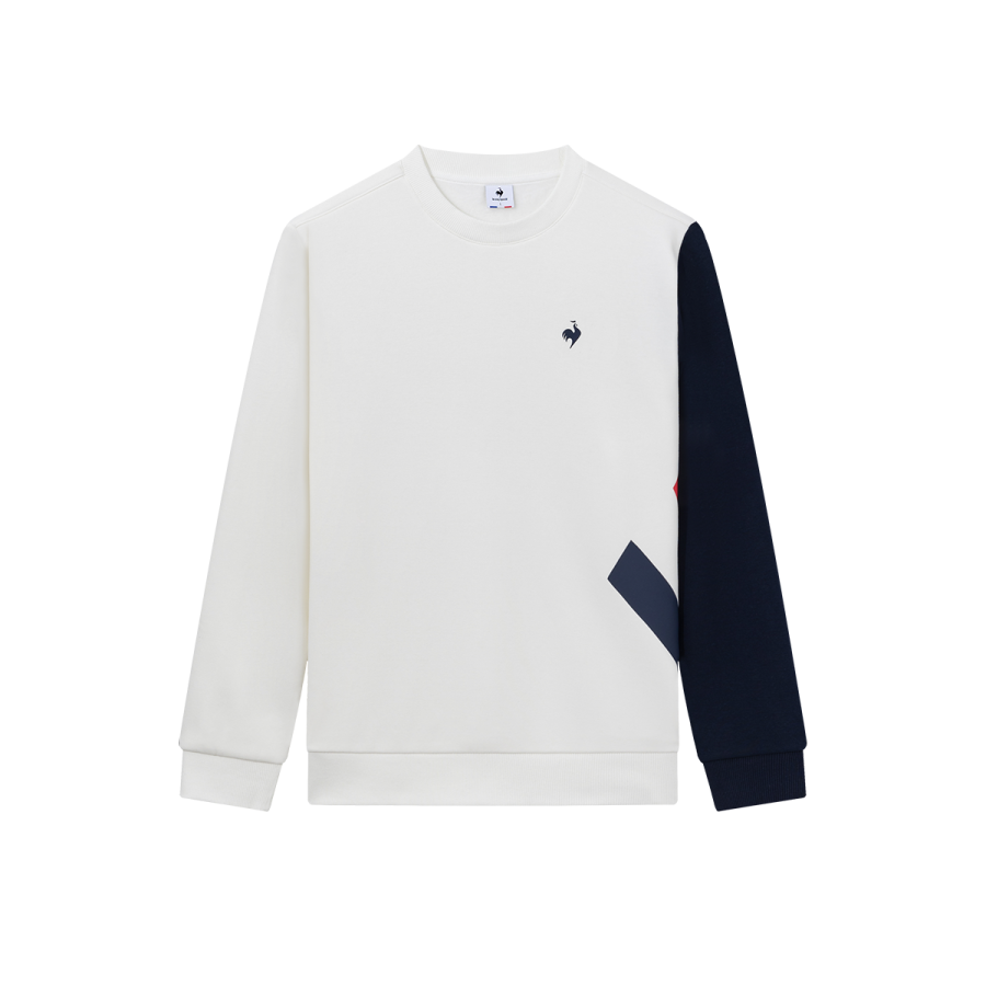 Le Coq Sportif Fleece Lined Thermal Crew Neck Pullover Sweatshirt Men's