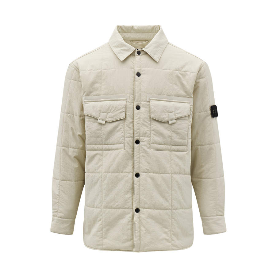 CAT CAT Puffer Jackets Men's Lapel Thickened Puffer Shirt Jacket