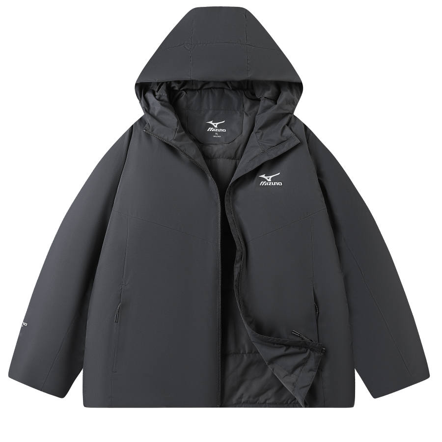 Mizuno Mizuno Puffer Jackets Unisex Hooded Moderate Padded Puffer Jacket