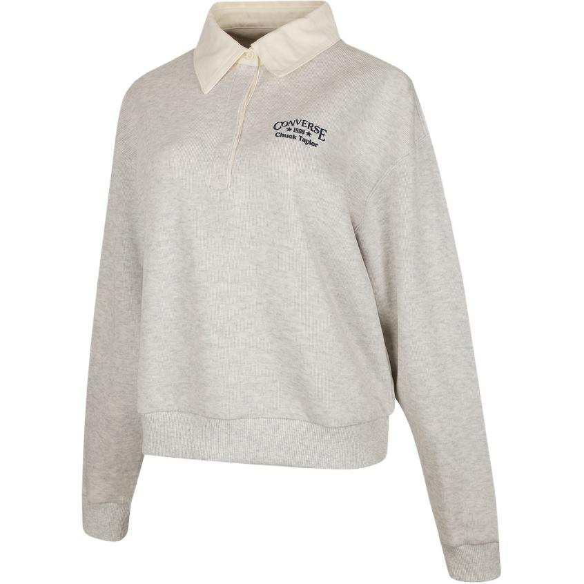 Converse Converse Sweatshirts Women's Gray Lapel Moderate