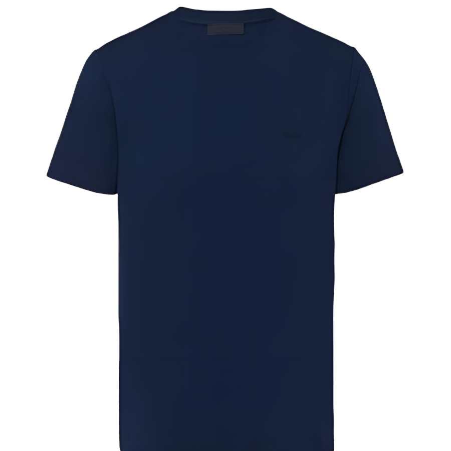 PRADA Stretch Cotton T Shirt T Shirt Men's Marine Blue