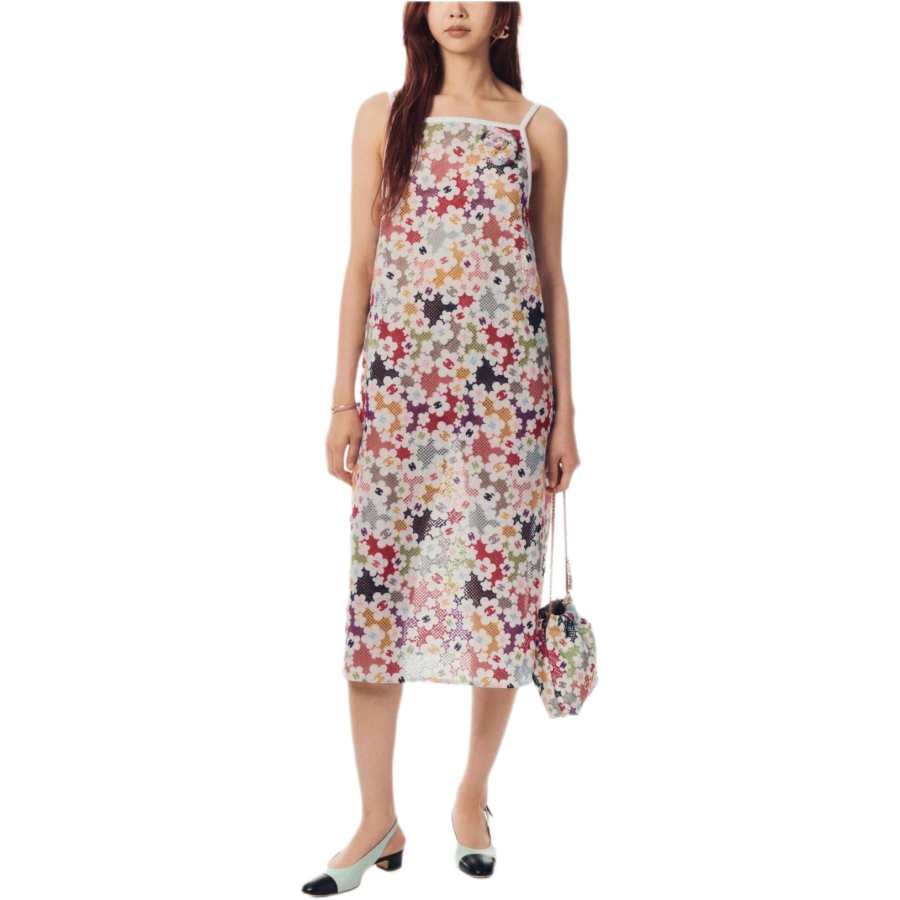 CHANEL Slip Dress Women's Multicolor