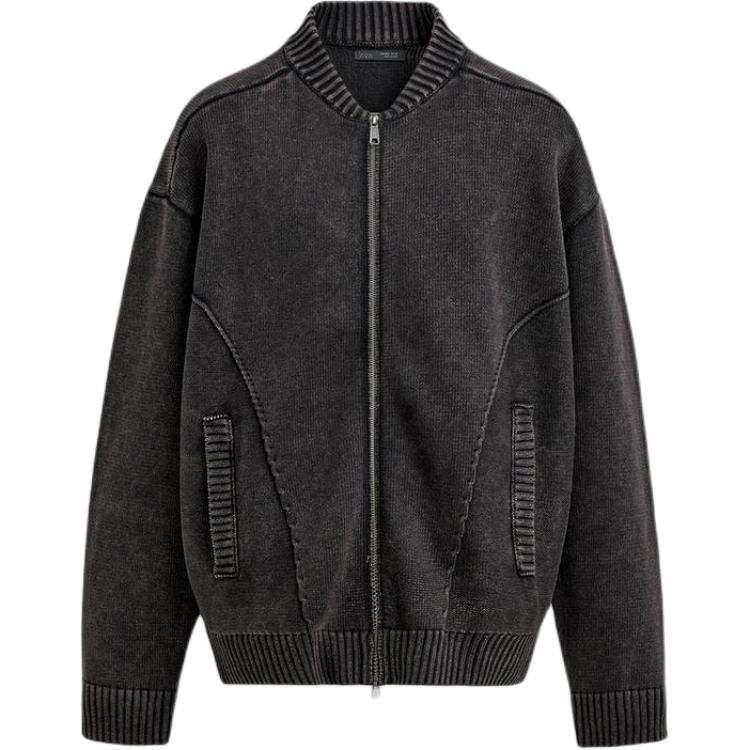 ZARA ZARA Jackets Men's Brown Turtleneck Moderate Pilot