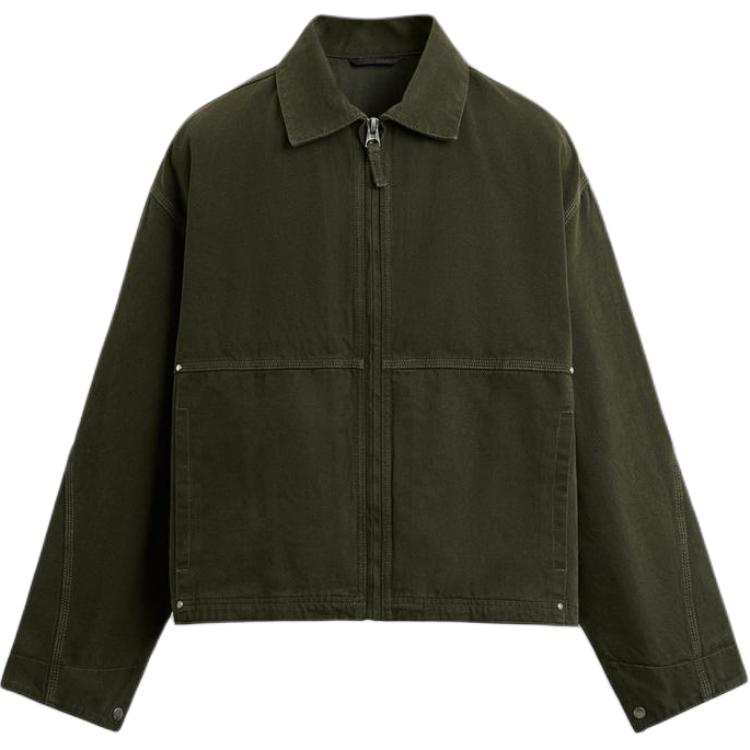 ZARA Jackets Men's Dark Khaki Lapel Moderate Other