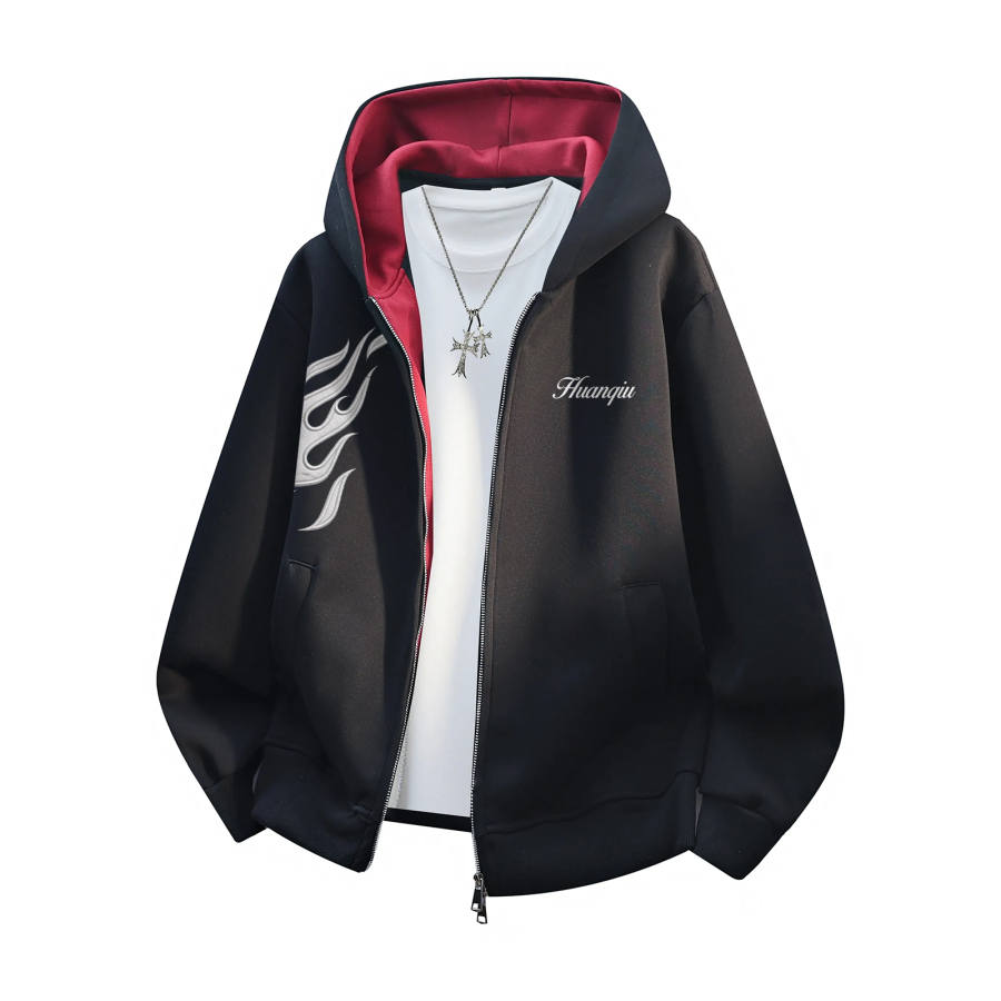 HUANQIU Sweatshirts Unisex Hooded Moderate Heavyweight