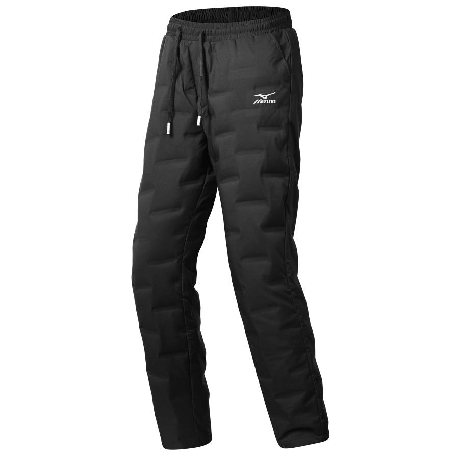 Mizuno Mizuno Down Pants Unisex Black Straight Fit Pants