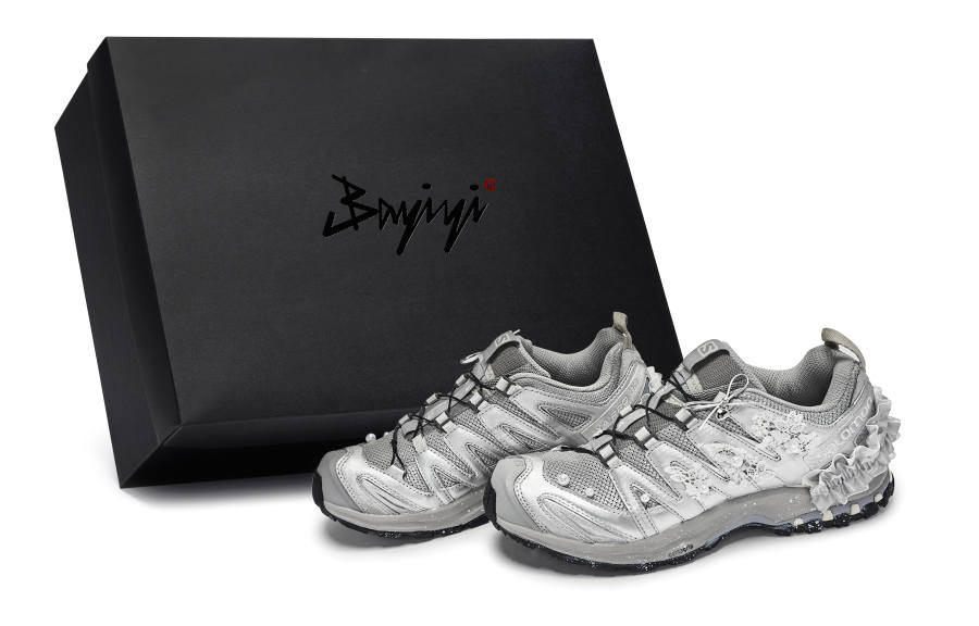 SALOMON XA PRO 3D Abrasion Resistant Abrasion Resistant Low top Running Shoes Unisex White Gray Silver