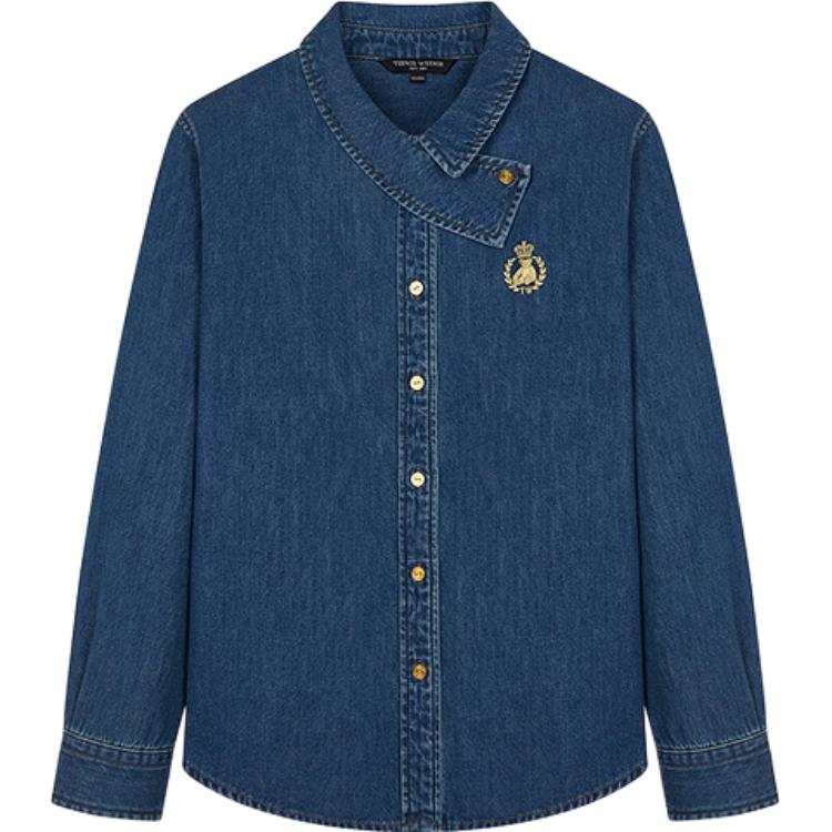 Teenie Weenie Shirts Women's Medium Blue Lapel Moderate Other