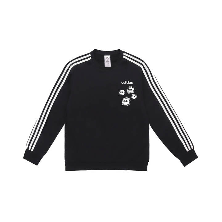 Adidas Adidas Sweatshirts Men's Black Crew Neck Moderate Regular