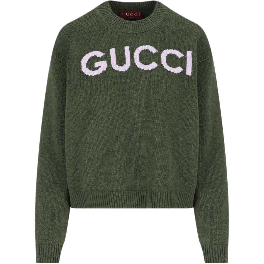 Gucci Logo Intarsia-Knit Crewneck Jumper