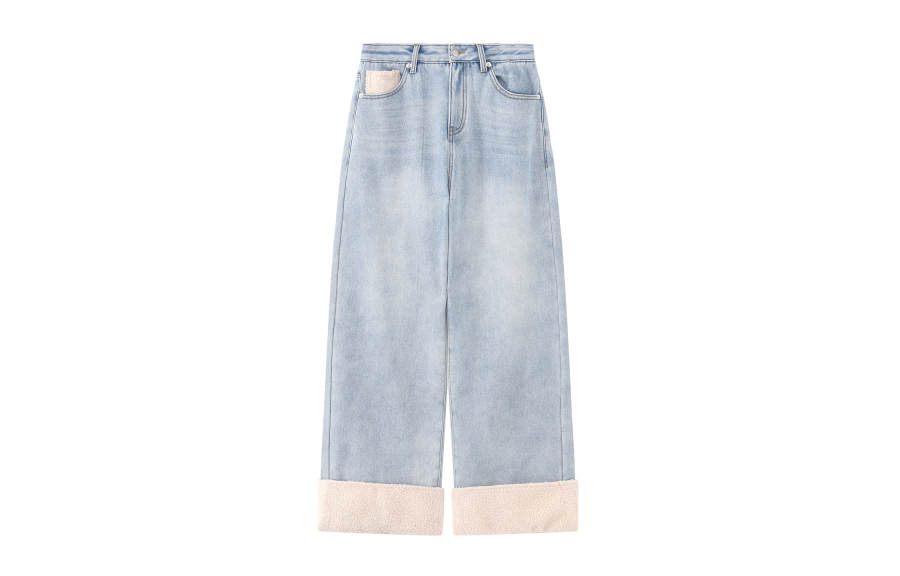 F426 Jeans Unisex Moderate Wide Leg Pants