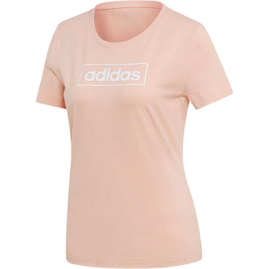 Adidas Adidas T Shirts Women's Pink Crew Neck Moderate Straight Fit