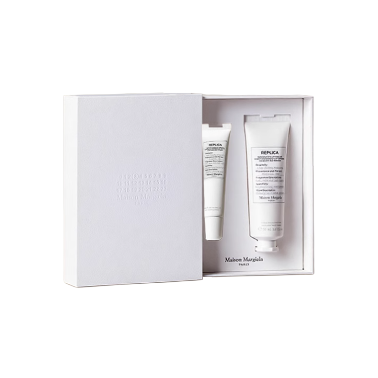 Maison Margiela Lazy Weekend Lip Balm & Hand Cream Body Care Kits Soothing Skin Hydrating Function 15ml+50ml