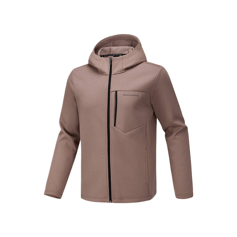 Skechers Comfortable Sports Jacket Men's Dusk Brown 0123