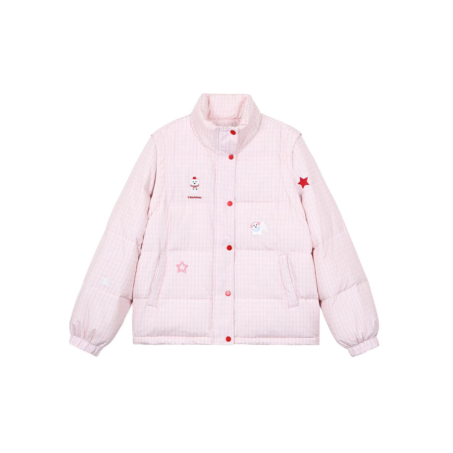 Umoumo Down Jackets Women's Stand Collar Fleece Lined Other