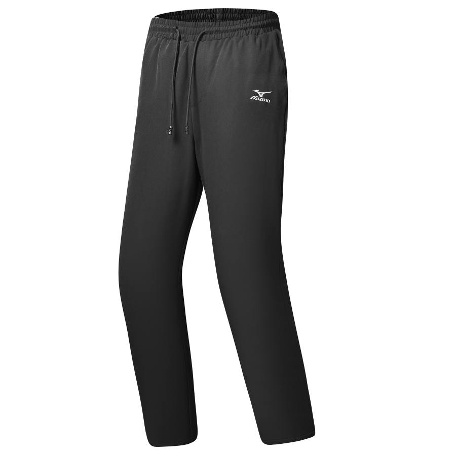 Mizuno Down Pants Unisex Black Thickened And Fleece Lined Straight Fit Pants