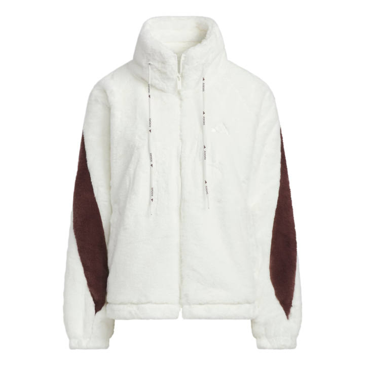 Adidas Adidas Jackets Women's White Brown Stand Collar Moderate Other