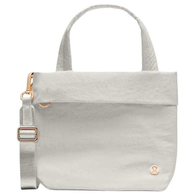 Lululemon On My Level Nylon Crossbody Handbag Small Women's Light Ivory White
