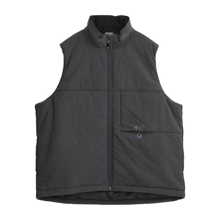 New Balance New Balance Down Vests Men's Black Cement Stand Collar Moderate