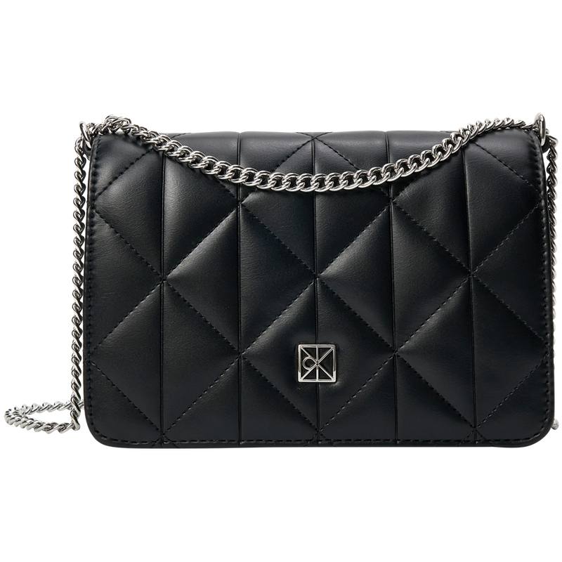 CALVIN KLEIN Synthetic Material Shoulder Bag, Crossbody Bag Women's Space Black
