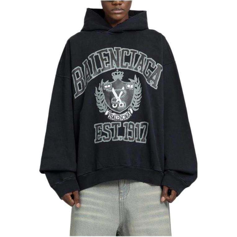 Balenciaga Logo Printed Hoodie