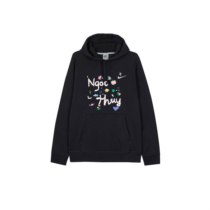 Nike Nike Club Sweatshirts Men's Black Hooded Thickened
