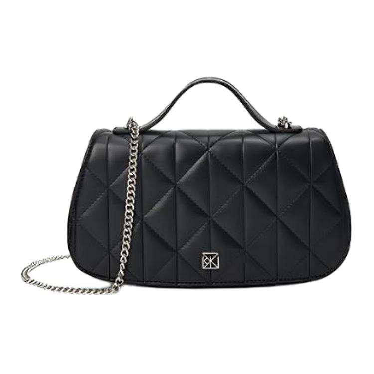 CALVIN KLEIN Synthetic Leather Crossbody Bags Women's Space Black