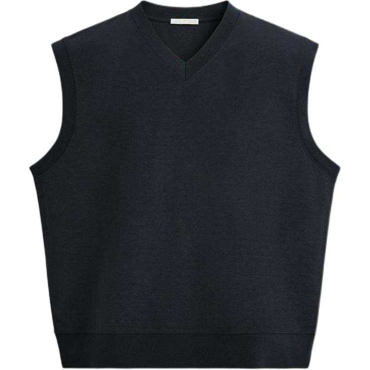 ZARA Tank Tops Men's Sea Blue V Neck Moderate