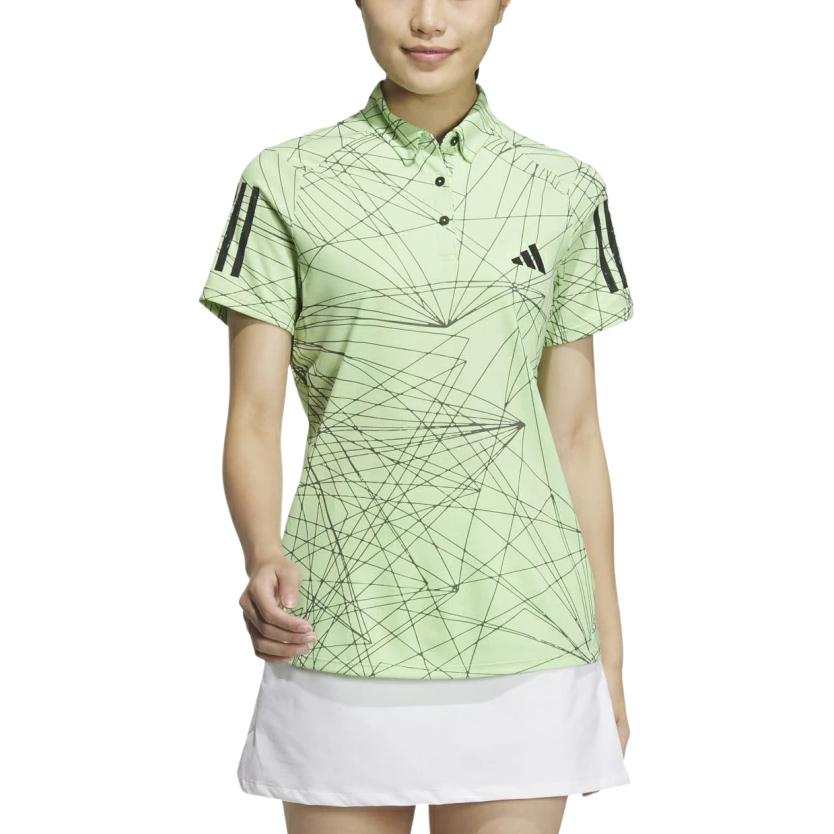 Adidas Adidas Polo Shirts Women's Light Green Polo Collar Other