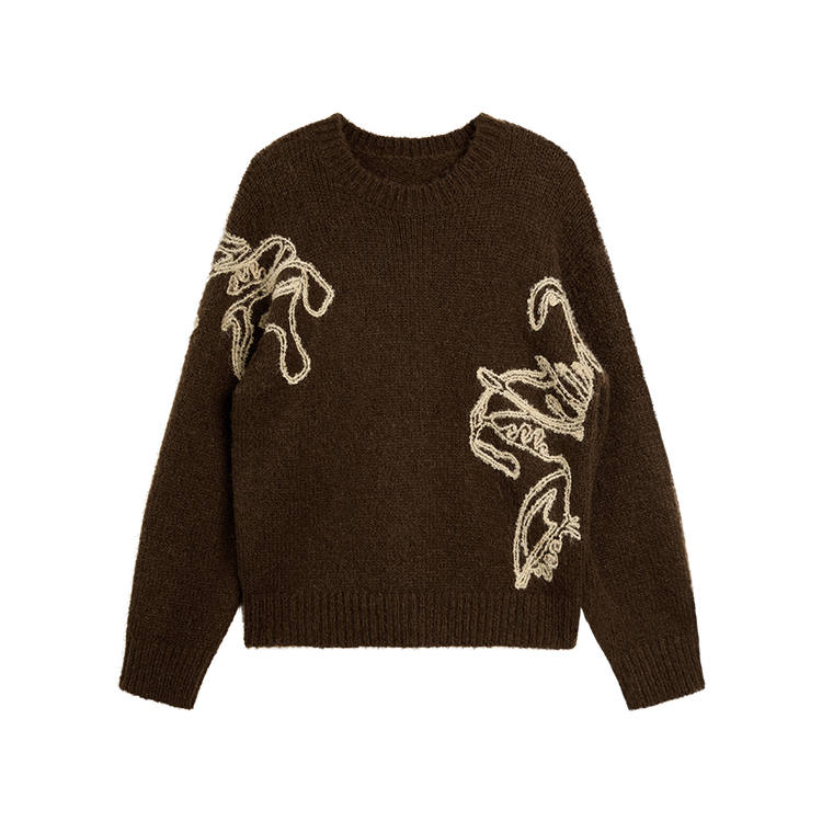 ELLE Knitwear Women's Crew Neck Moderate