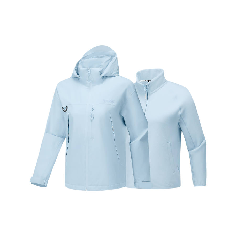 Skechers Waterproof, Windproof, Breathable, And Abrasion Resistant Windbreaker Jacket Women's Baby Light Blue