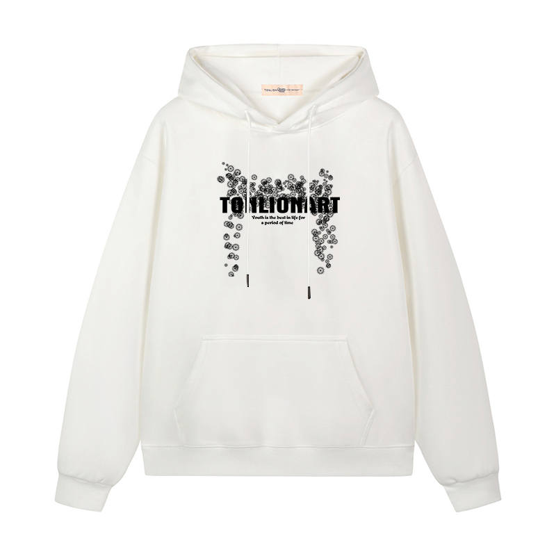 Tonlion Sweatshirts Unisex Hooded Moderate Heavyweight