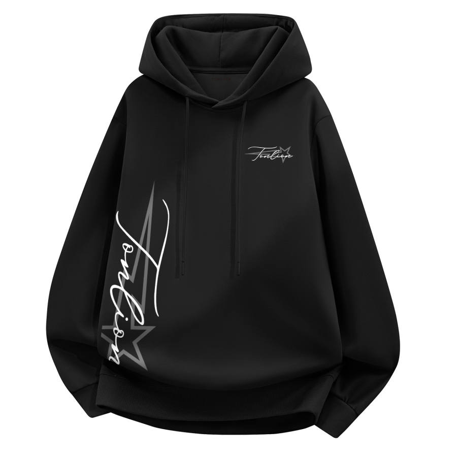 Tonlion Sweatshirts Unisex Hooded Moderate Regular