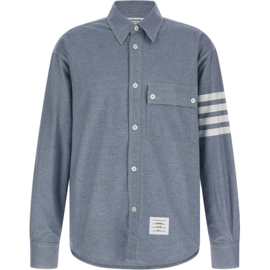THOM BROWNE THOM BROWNE 4 Bar Flannel Shirt
