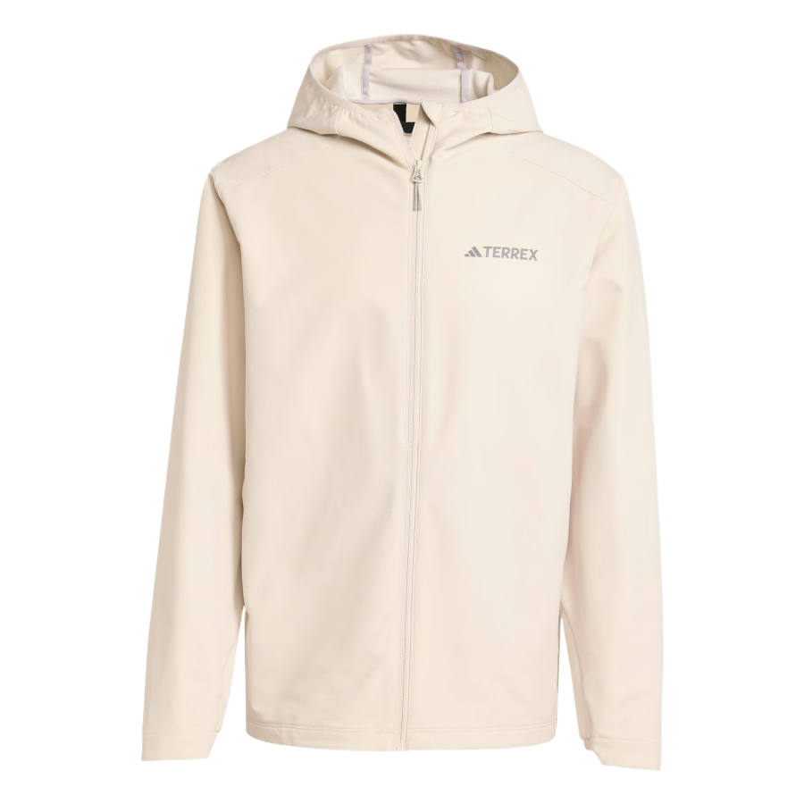 Adidas Adidas Softshell Jackets Men's Bauxite Brown Color Hooded Moderate Other