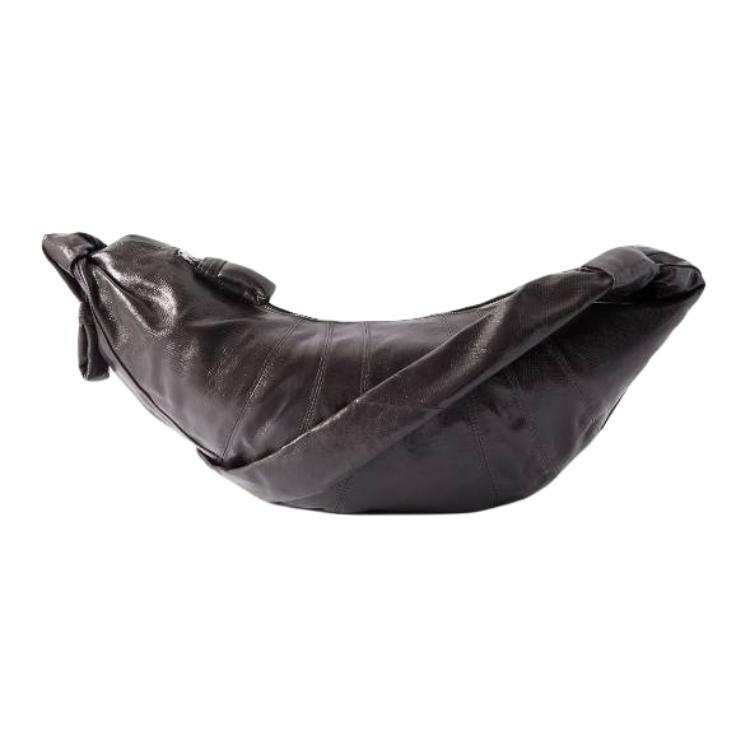Lemaire Croissant Coated Cotton Croissant Bag Shoulder Bag Large Women's Gray