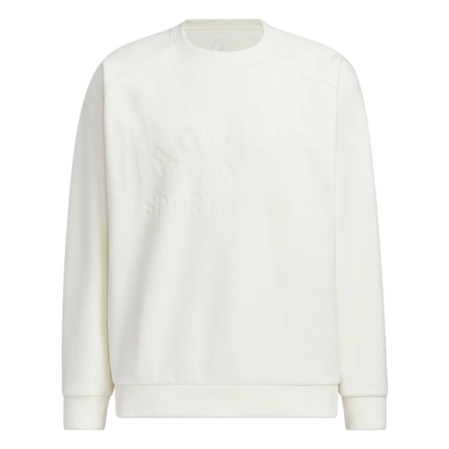Adidas Adidas Sweatshirts Men's Jade White Crew Neck Moderate