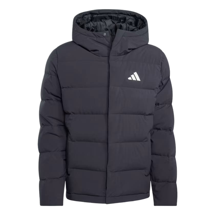 Adidas Adidas hooded logo-detail jacket