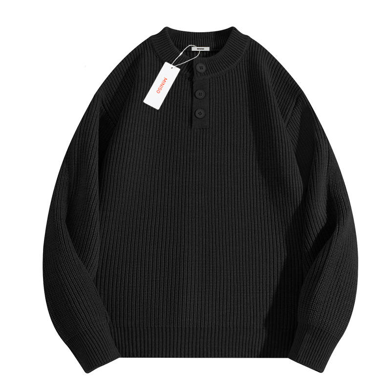 MINISO MINISO Sweaters Unisex Henry Collar Thickened Other