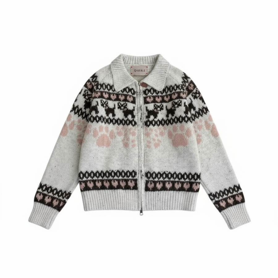Qiuerle Knitwear Women's Crew Neck Moderate