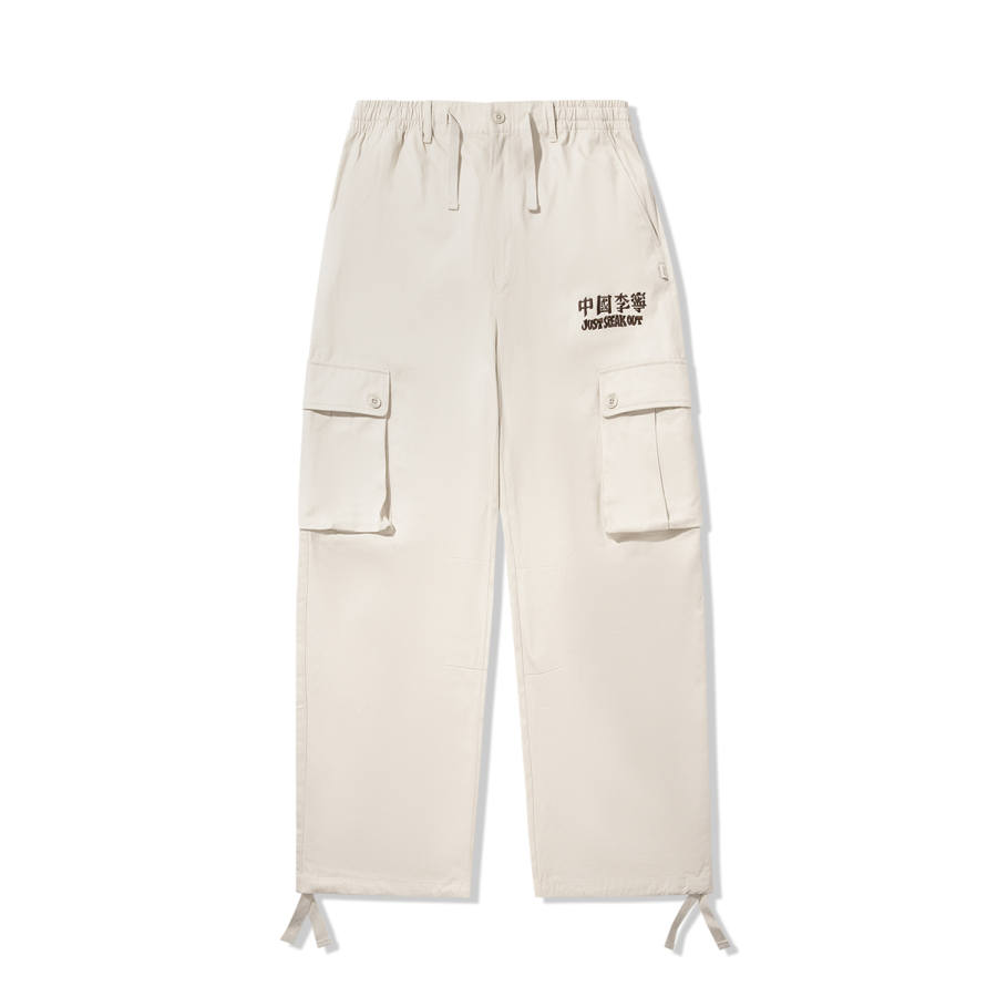 Li-Ning Li Ning Casual Pants Men's Gravel White Gray Moderate Straight Fit Pants